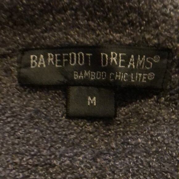 Barefoot Dreams Brand Bamboo Chic Lite Wrap Cardigan Size Medium Dark Gray - Picture 2 of 4